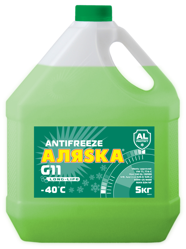 Antifreeze Аляsка G11 long life (зеленый)