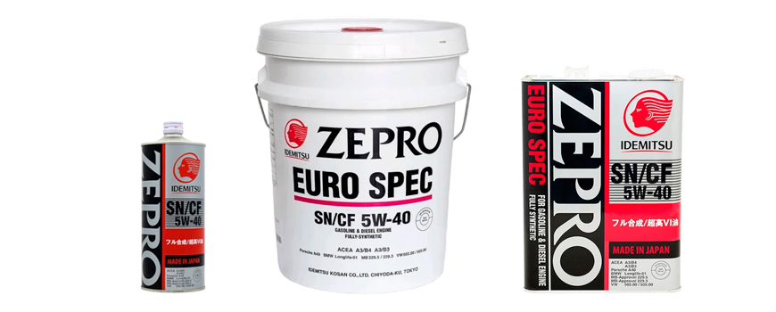 Моторные масла Idemitsu Zepra Euro Spec 10w-40