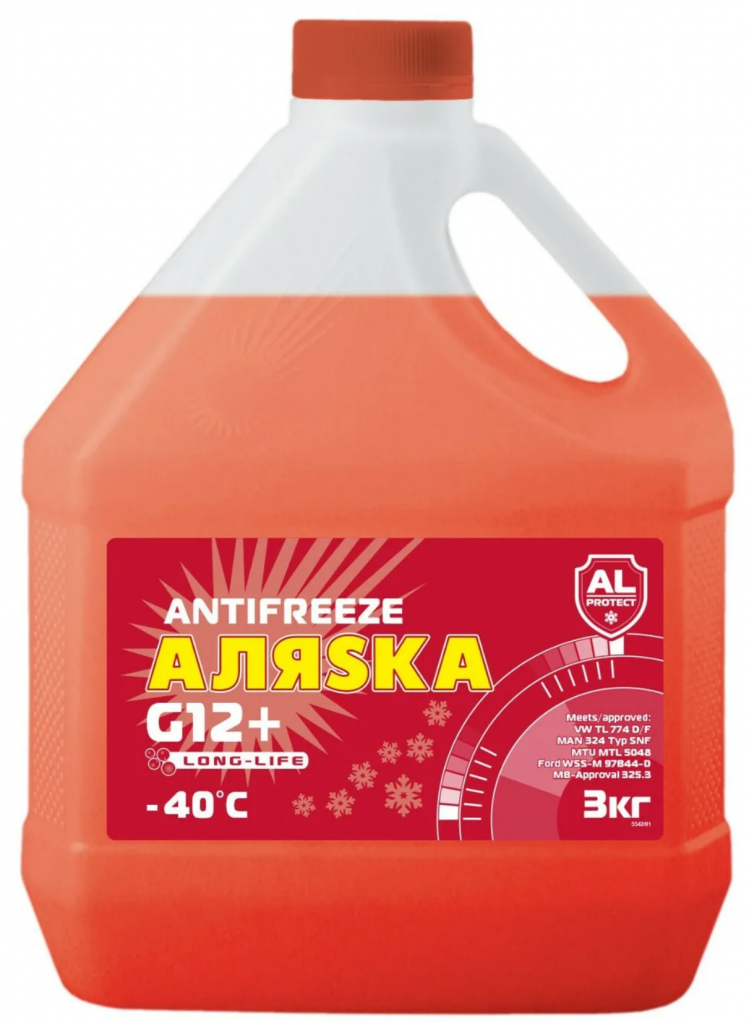 Antifreeze Аляsка G12+ long life (красный)